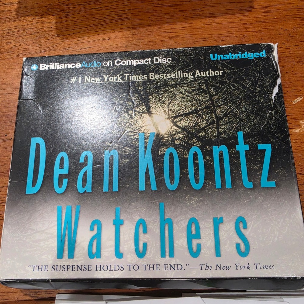 Brilliance Audio Watchers Dean Koontz Audiobook CD Set 13 Discs Good Unabridged